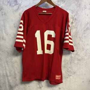 Vintage Joe Montana San Francisco 49ers Rawlings Jersey Mens Large USA